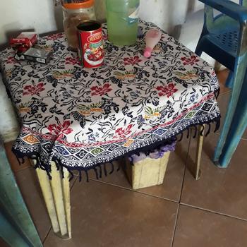 Product Review of TAPLAK MEJA TAMU BULAT BATIK MOTIF CUIRI from Tokopedia customer review 2