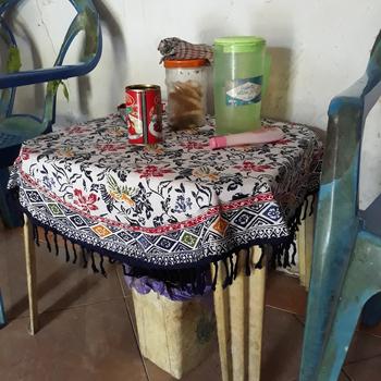Product Review of TAPLAK MEJA TAMU BULAT BATIK MOTIF CUIRI from Tokopedia customer review 0