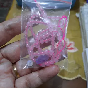 batu kuarsa rose quartz 4mm kristal healing natural crystal pink craft