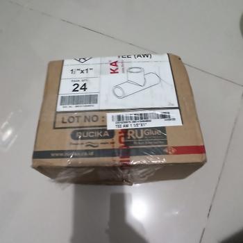 Product Review of Tee 1/2 inch RUCIKA AW - 0.5 0,5 setengah PVC sambungan pipa from Tokopedia customer review 0