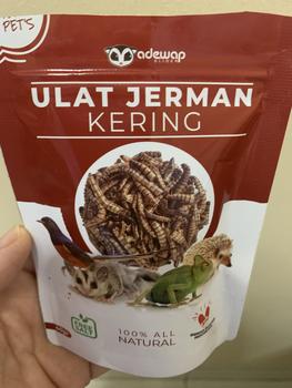 Product Review of Paket hemat 3, Nutrisi Praktis Jangkrik Ulat Jerman & Hongkong Kering from Tokopedia customer review 0