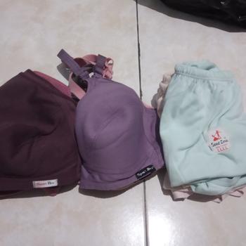 Product Review of 3 pcs - Celana Dalam Wanita Sweet Love Original / Bahan Kaos Tebal / bahan katun / mtoif polos/ Size L LL LLL LLLL from Tokopedia customer review 0