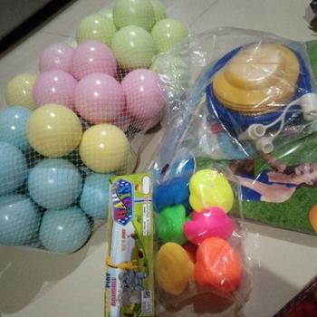Product Review of Kolam Renang Karet Anak/Bayi Murah Jumbo Besar 122cm Free Pompa from Tokopedia customer review 0