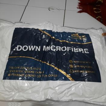 Product Review of Bantal Microfiber Down Microfiber (Bulu Angsa Sintetis) from Tokopedia customer review 0