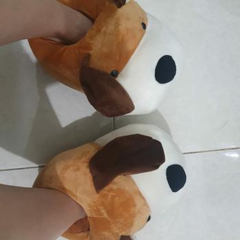 Product Review of SANDAL SEPATU KAMAR/INDOOR KARAKTER BONEKA SAPI COW HIPPO BULU HALUS from Tokopedia customer review 0