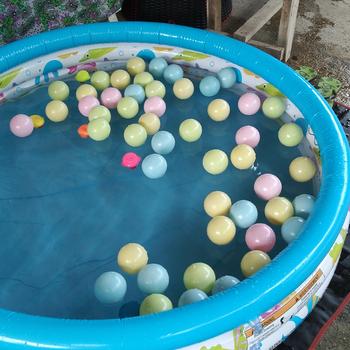 Product Review of Kolam Renang Karet Anak/Bayi Murah Jumbo Besar 122cm Free Pompa from Tokopedia customer review 0
