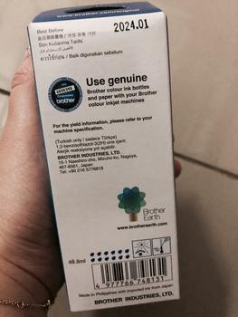 Product Review of BROTHER Tinta BT5000C BT 5000 BT5000 Cyan Ink Bottle Original from Tokopedia customer review 0