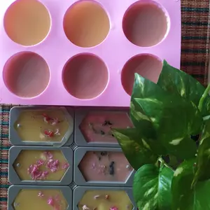 Cetakan Sabun Lilin Wax Hexagonal Hexagon 6 Cavities Silikon