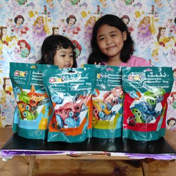 Product Review of TAIYO Mainan Anak DIY Dino Dinosaurus Rakit Edukasi Obeng Puzzle Dinosaur from Tokopedia customer review 0