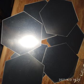 Product Review of Hiasan Dinding Acrylic HEXAGONAL Impor Mirror Wall Stiker from Tokopedia customer review 3