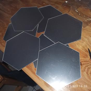 Product Review of Hiasan Dinding Acrylic HEXAGONAL Impor Mirror Wall Stiker from Tokopedia customer review 2