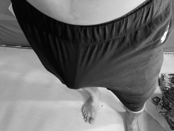 Product Review of MB076 Instacool Pyjama Celana Pendek Shorts Hitam Logo from Tokopedia customer review 0