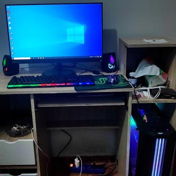 Product Review of PC GAMING i7 RX550 Full Set Keyboard Mouse Speaker RGB +Monitor Gaming from Tokopedia customer review 0