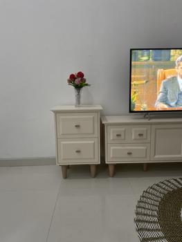 Product Review of IFURNHOLIC Hannah Bedside Table | Meja Nakas | Meja Samping Tempat Tidur | Lemari Laci Nakas | Meja Sudut from Tokopedia customer review 0