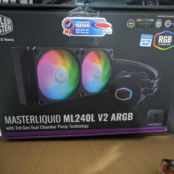Product Review of COOLER MASTER MASTERLIQUID 240L CORE ARGB | ML240L CORE LIQUID COOLER from Tokopedia customer review 0