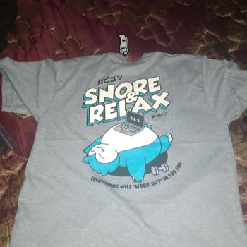 Product Review of Baju Kaos Anime Pokemon - Kuruu Snore and Relax Tee from Tokopedia customer review 1