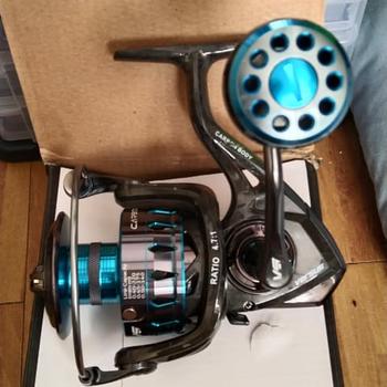 Product Review of Reel Versus Carbotech SW 1000-6000 Power handle Body carbon from Tokopedia customer review 0
