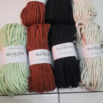Product Review of TALI KATUN MACRAME COTTON ROPE BENANG MAKRAME from Tokopedia customer review 0