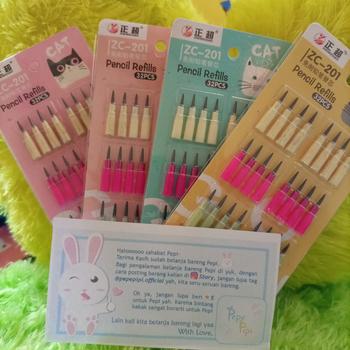 Product Review of Isi Ulang Pensil Peluru ZC-201 Kucing Lantu Susun Bensia Refill Refil from Tokopedia customer review 0