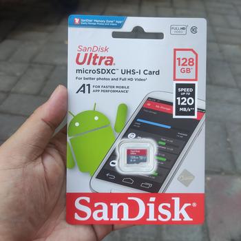 Product Review of Micro SD 128GB Sandisk Ultra A1 UHS-I up to 120Mb/s - Garansi Resmi from Tokopedia customer review 1