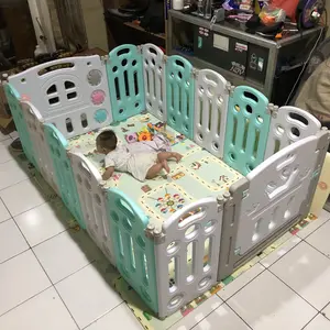 Pagar Bayi Baby Fence Pagar Anak Bayi Pagar Mainan [12 + 2 Panel]