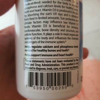 Product Review of Doctor's Best vitamin D3 immune n bone 125 mcg 5000 IU 180 360 softgel from Tokopedia customer review 2