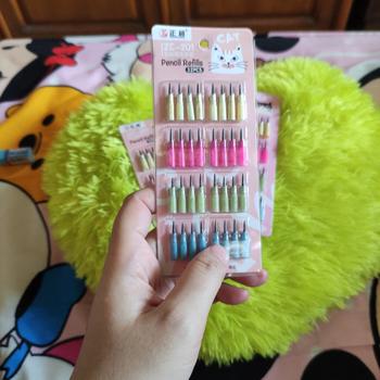 Product Review of Isi Ulang Pensil Peluru ZC-201 Kucing Lantu Susun Bensia Refill Refil from Tokopedia customer review 2