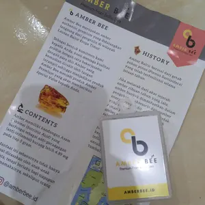 Amber Bee Kalung Amber Anak Premium Glossy Multi Color NGM01 Free Gelang Adjustable untuk Mommy Tumbuh Gigi Anak