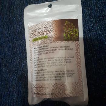 Product Review of lulur wajah from Tokopedia customer review 0