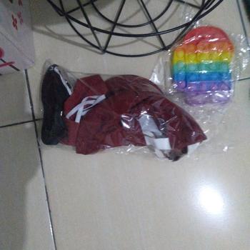 Product Review of Paket Topi SD merah polos, Gesper, Dasi BORDIR LAKI from Tokopedia customer review 0