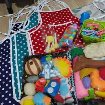 Product Review of Celemek TK Apron Masak Anak Kain Motif from Tokopedia customer review 0