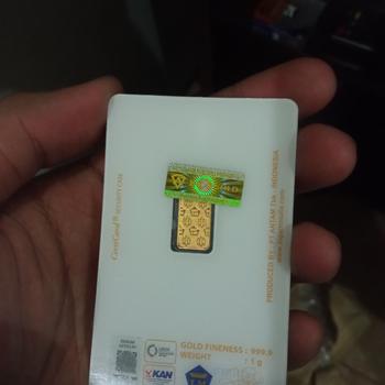 Product Review of Logam Mulia Antam 1 Gr Sertifikat Press from Tokopedia customer review 1