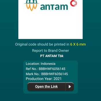 Product Review of Logam Mulia Antam 1 Gr Sertifikat Press from Tokopedia customer review 2