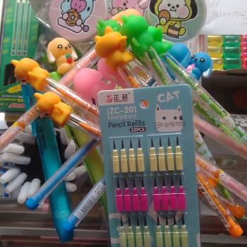 Product Review of Isi Ulang Pensil Peluru ZC-201 Kucing Lantu Susun Bensia Refill Refil from Tokopedia customer review 0