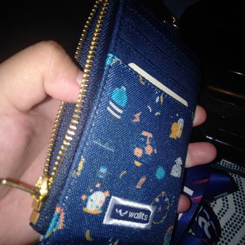 Product Review of Wallts Kara  Esteem -  dompet Lanyard  kanvas  kartu dan  uang Card Name Tag Id Card Pria dan Wanita Cowok from Tokopedia customer review 1