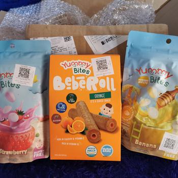 Product Review of [NIKITA WILLY EXCLUSIVE] Yummy Bites Beberoll 40 GR Snack Baby/ Cemilan bayi from Tokopedia customer review 0
