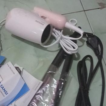 Product Review of Philips Beauty Set - Hair Dryer + Straightener (Pengering & Catokan) Sisir Catokan from Tokopedia customer review 0