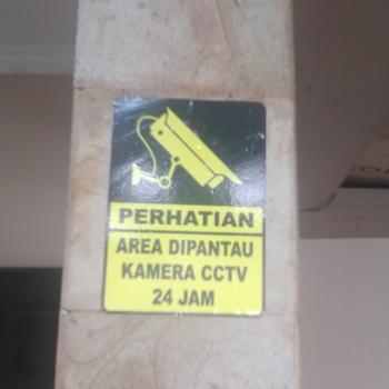 Product Review of STIKER KAMERA CCTV 16X22,5CM from Tokopedia customer review 0