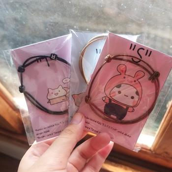 Product Review of Gelang Tali Inisial Nama Huruf Dadu Custom Pria Wanita Couple Sahabat from Tokopedia customer review 1
