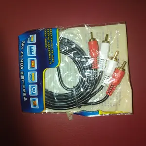 Kabel 2-2 RCA 1.5 Meter MALE to MALE Jack AV Audio Video TV DVD Cable