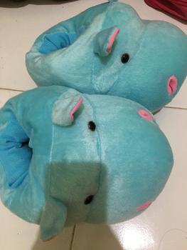 Product Review of SANDAL SEPATU KAMAR/INDOOR KARAKTER BONEKA SAPI COW HIPPO BULU HALUS from Tokopedia customer review 2