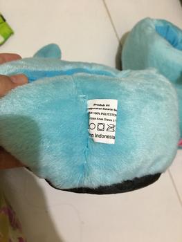Product Review of SANDAL SEPATU KAMAR/INDOOR KARAKTER BONEKA SAPI COW HIPPO BULU HALUS from Tokopedia customer review 0