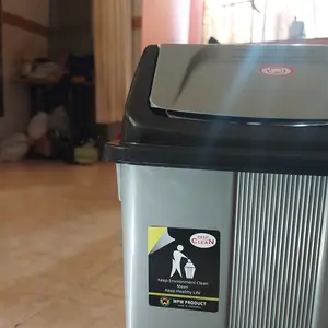 Tempat Sampah Tutup Goyang Abu 15L 10L - PRABOTMAMA / Tong Sampah Kokoh