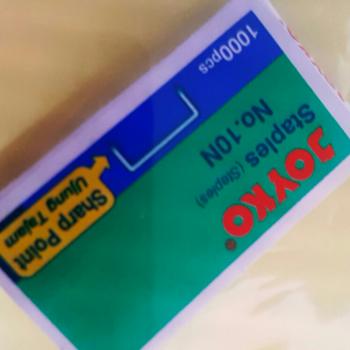Product Review of JOYKO Isi Staples Kecil No 10 - Refill Steples Stapler 1 box isi 1000 from Tokopedia customer review 1