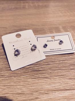Product Review of Anting Tusuk Titanium Anti Karat Bulat Satu Mata Asli Wanita Silver from Tokopedia customer review 0