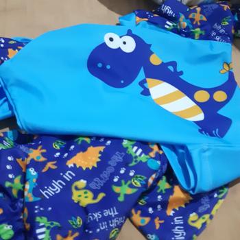Product Review of setelan baju renang anak laki import terbaru biru hiu surf from Tokopedia customer review 0