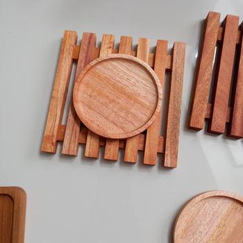 Product Review of SALE !!! wood coaster Rustic / tatakan gelas kayu diameter 10cm from Tokopedia customer review 1