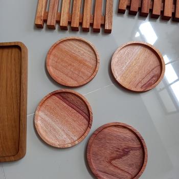 Product Review of SALE !!! wood coaster Rustic / tatakan gelas kayu diameter 10cm from Tokopedia customer review 0