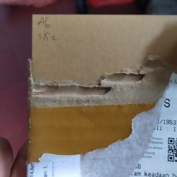 Product Review of Akrilik lembaran 1,5mm,Ukuran A6 (10,5x14,8cm) Bening & Putih Susu from Tokopedia customer review 0
