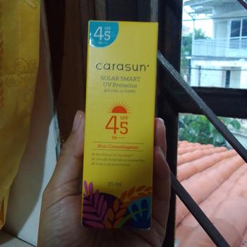 Product Review of Carasun Solar Smart UV Protector SPF45 PA++++ 30ml from Tokopedia customer review 0